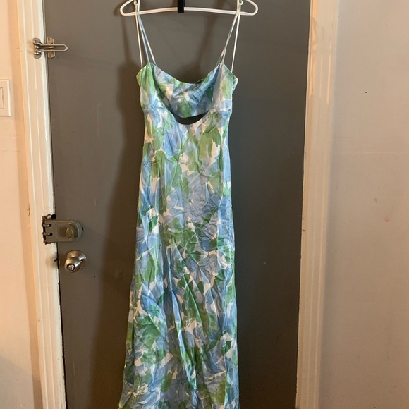 Free people revolve Astr the label Bellerose maxi floral satin dress - Picture 6 of 11